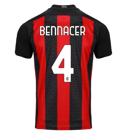 AC Milan Home Kit Soccer Jersey BENNACER #4 2020/21